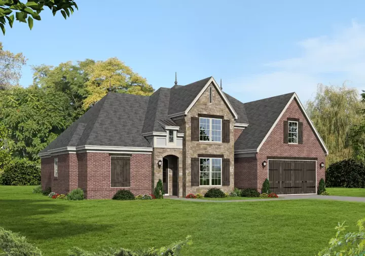 Traditional house plans 87-145 - front exterior, 3,076 sq ft, 4 bed, 3 bath house plans | Monster House Plans