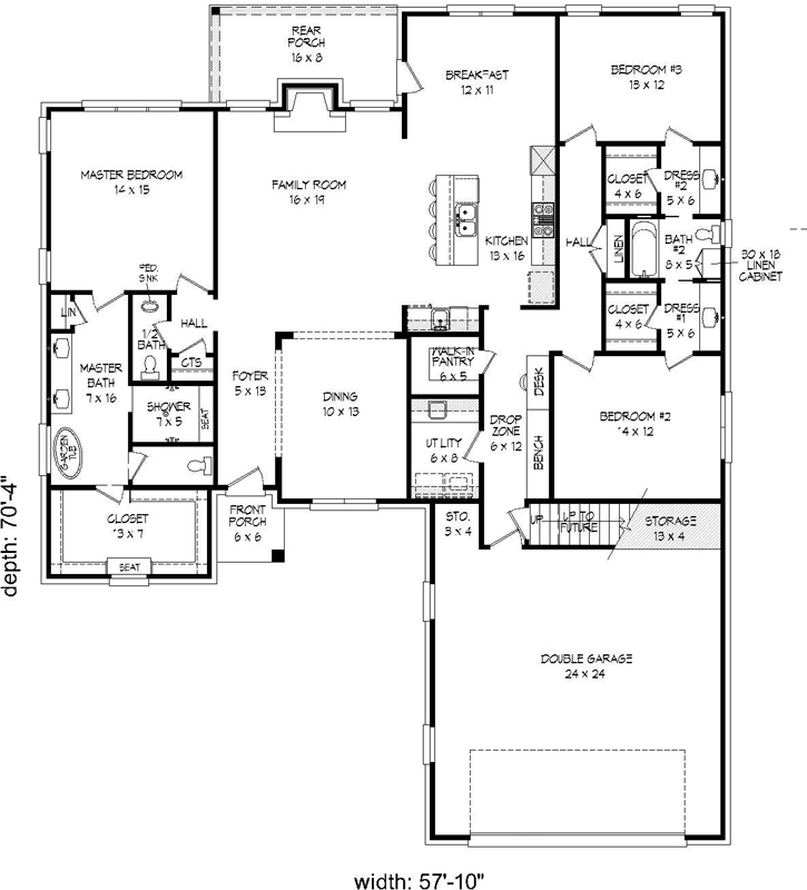 Main Floor Plan: 87-148