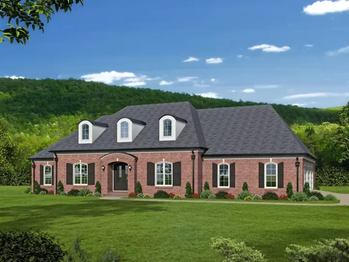 Southern house plans 87-154 - front exterior, 4,609 sq ft, 4 bed, 5 bath house plans | Monster House Plans