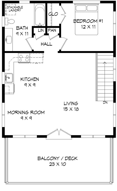 Upper/Second Floor Plan:87-162
