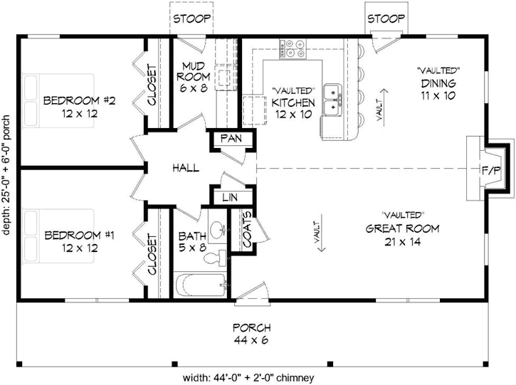 Main Floor Plan: 87-174