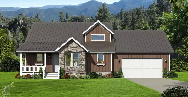 Country house plans 87-190 - front exterior, 2,250 sq ft, 4 bed, 3 bath house plans | Monster House Plans