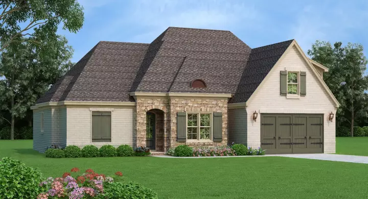 European house plans 87-205 - front exterior, 2,964 sq ft, 4 bed, 3 bath house plans | Monster House Plans