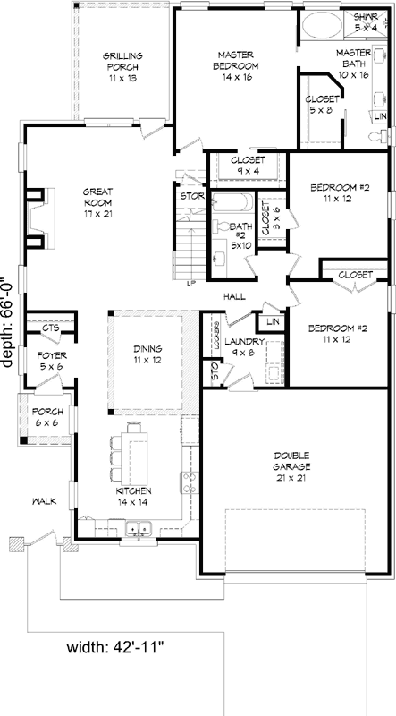 Main Floor Plan: 87-209