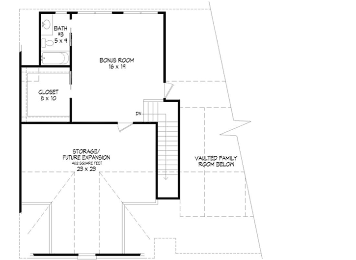 Upper/Second Floor Plan:87-210