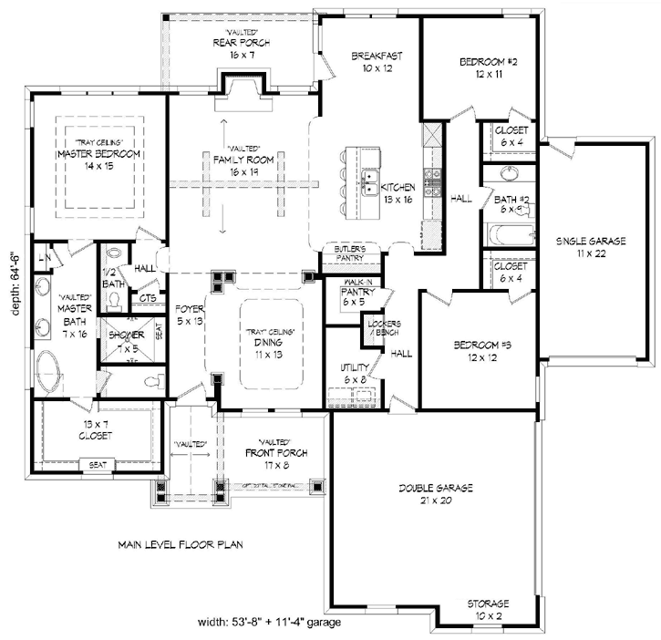 Main Floor Plan: 87-215
