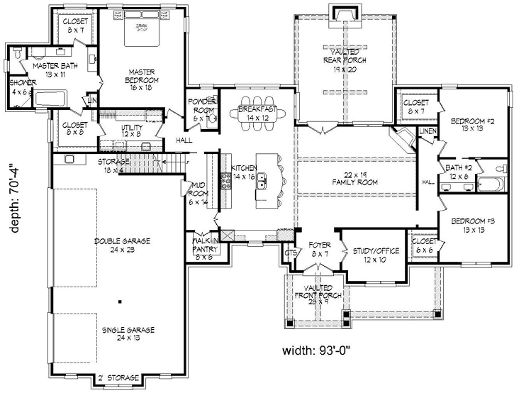 Main Floor Plan: 87-229