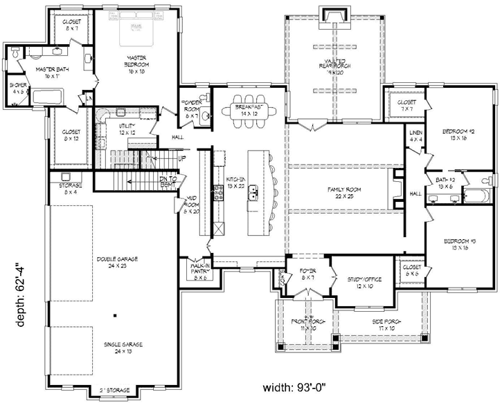 Main Floor Plan: 87-238