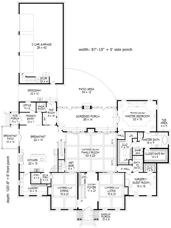 Main Floor Plan: 87-242