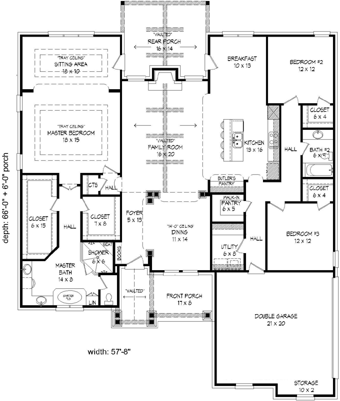 Main Floor Plan: 87-246