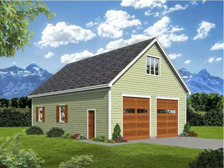 Traditional house plans 87-268 - front exterior, 657 sq ft, 0 bed, 0 bath house plans | Monster House Plans