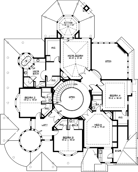 Upper/Second Floor Plan:88-104
