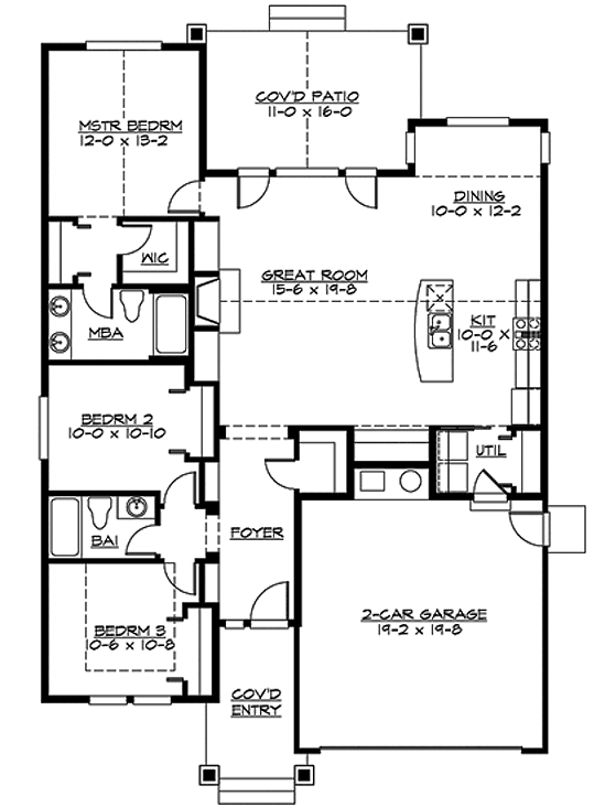 Main Floor Plan: 88-105