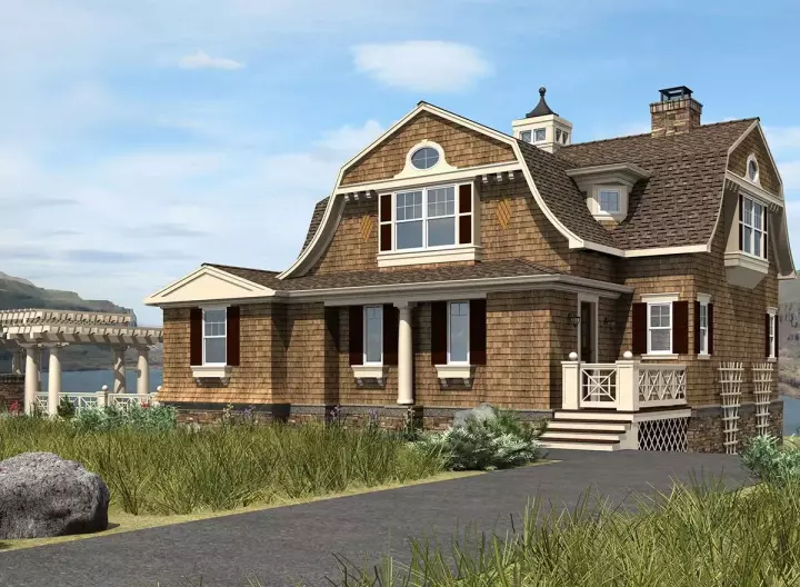 Hampton house plans 88-113 - front exterior, 2,330 sq ft, 3 bed, 2 bath house plans | Monster House Plans