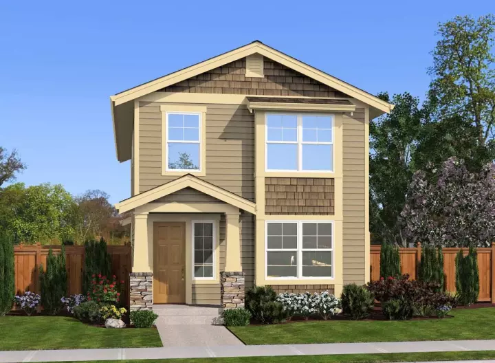 Northwest house plans 88-161 - front exterior, 1,675 sq ft, 4 bed, 2 bath house plans | Monster House Plans