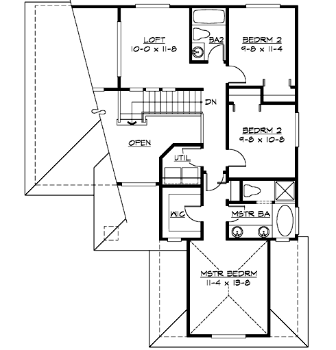Upper/Second Floor Plan:88-178