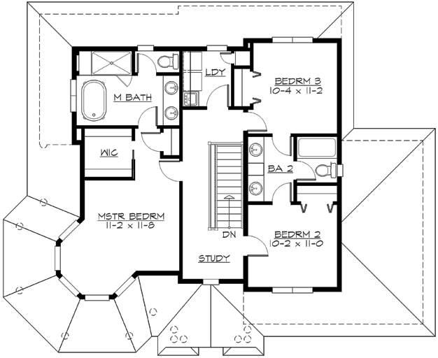 Upper/Second Floor Plan:88-194