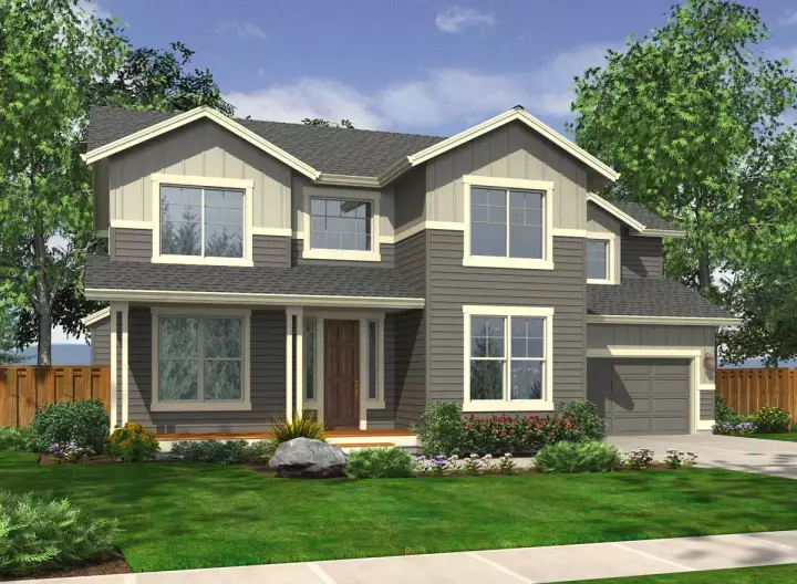 Craftsman house plans 88-199 - front exterior, 2,096 sq ft, 3 bed, 2 bath house plans | Monster House Plans