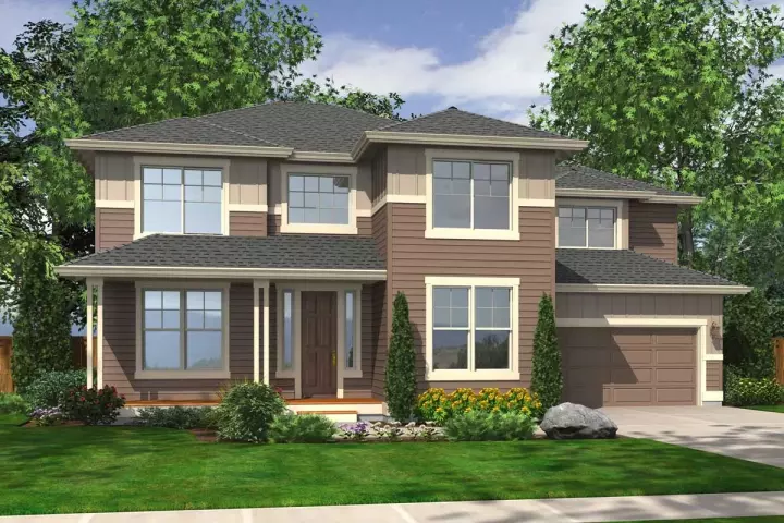 Northwest house plans 88-200 - front exterior, 2,096 sq ft, 3 bed, 2 bath house plans | Monster House Plans