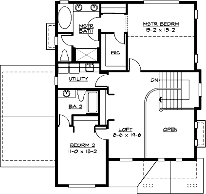 Upper/Second Floor Plan:88-205