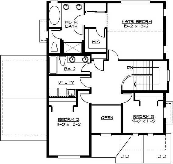 Upper/Second Floor Plan: 88-207