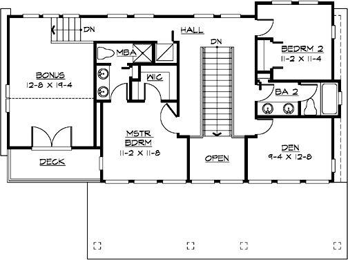 Upper/Second Floor Plan:88-232