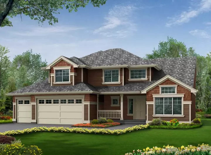 Craftsman house plans 88-234 - front exterior, 2,130 sq ft, 3 bed, 2 bath house plans | Monster House Plans
