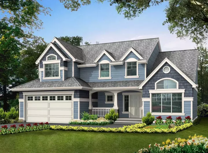 Craftsman house plans 88-235 - front exterior, 2,157 sq ft, 3 bed, 2 bath house plans | Monster House Plans