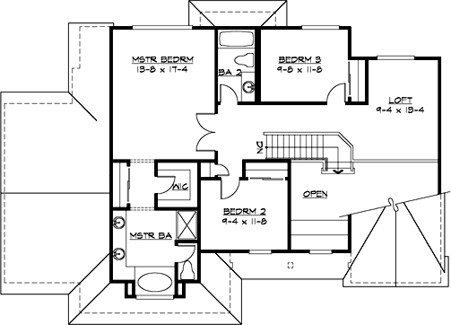 Upper/Second Floor Plan: 88-236
