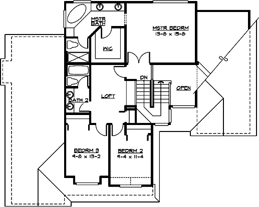 Upper/Second Floor Plan:88-243