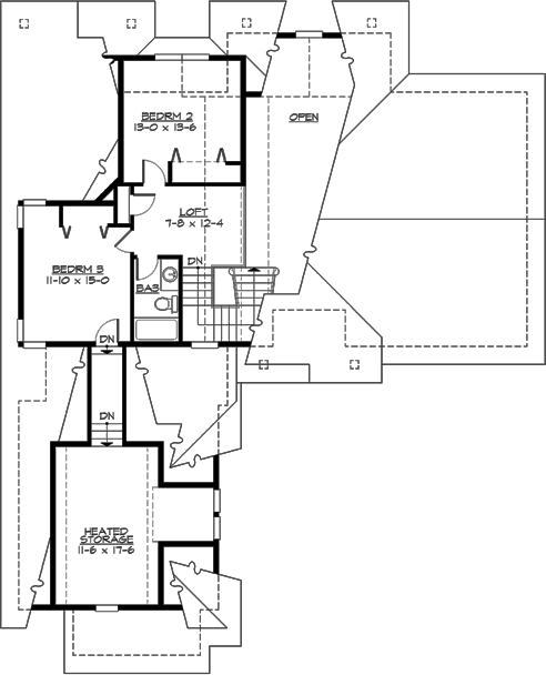Upper/Second Floor Plan:88-244