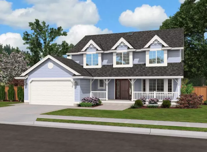Country house plans 88-253 - front exterior, 2,265 sq ft, 4 bed, 2 bath house plans | Monster House Plans