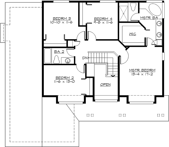 Upper/Second Floor Plan:88-255