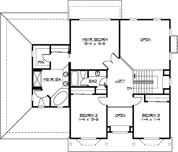 Upper/Second Floor Plan:88-259
