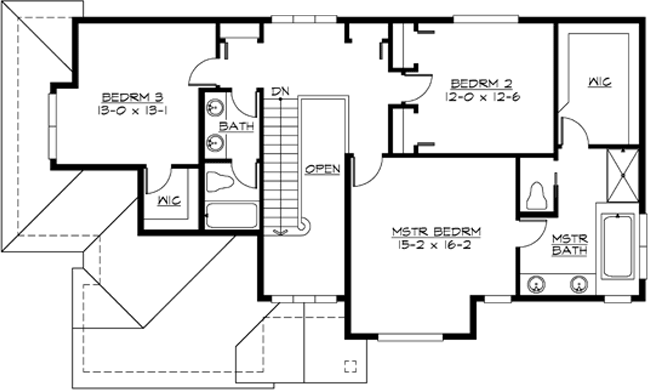 Upper/Second Floor Plan: 88-264