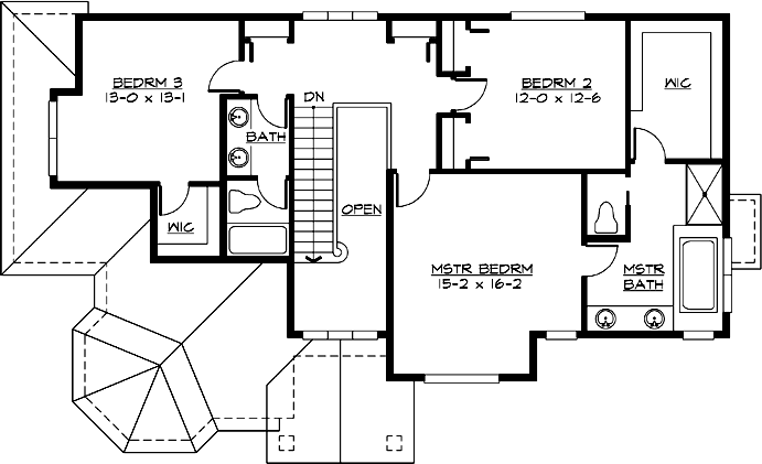 Upper/Second Floor Plan:88-265