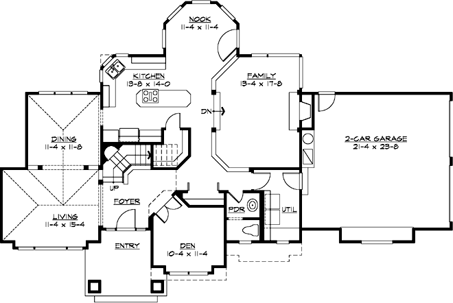 Main Floor Plan: 88-267