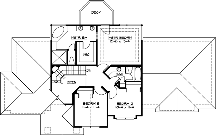 Upper/Second Floor Plan: 88-267