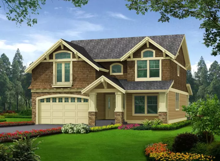 Hampton house plans 88-276 - front exterior, 2,387 sq ft, 3 bed, 2 bath house plans | Monster House Plans