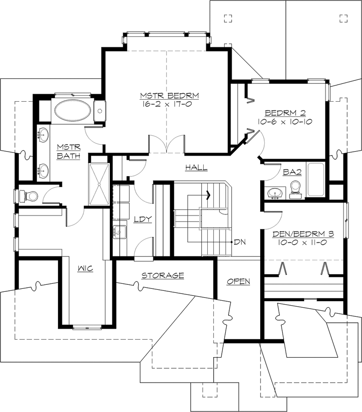 Upper/Second Floor Plan:88-277