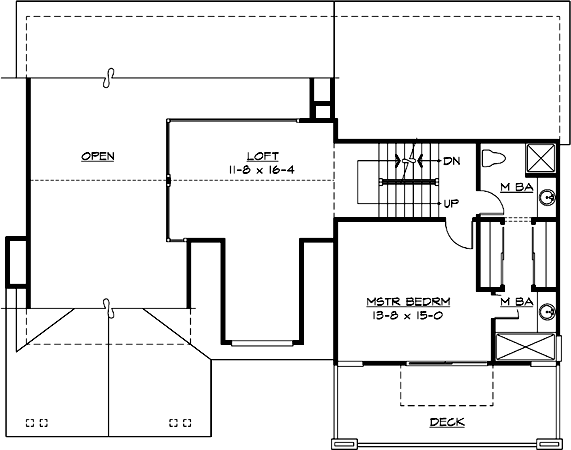 Upper/Second Floor Plan:88-289