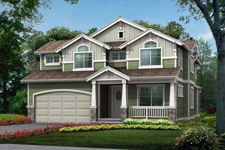 Craftsman house plans 88-293 - front exterior, 2,441 sq ft, 4 bed, 2 bath house plans | Monster House Plans