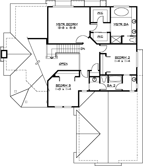 Upper/Second Floor Plan:88-305