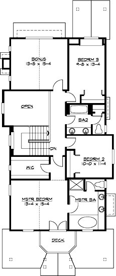 Upper/Second Floor Plan:88-318