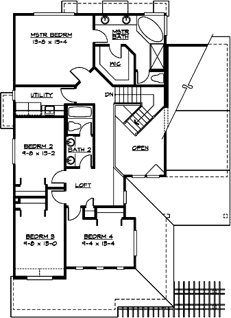 Upper/Second Floor Plan:88-320