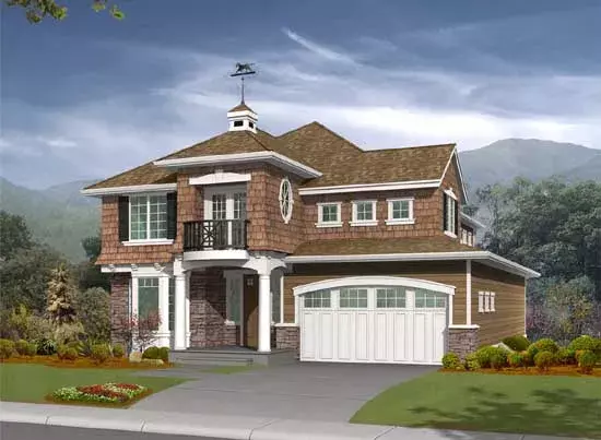 Hampton house plans 88-325 - front exterior, 2,673 sq ft, 3 bed, 2 bath house plans | Monster House Plans
