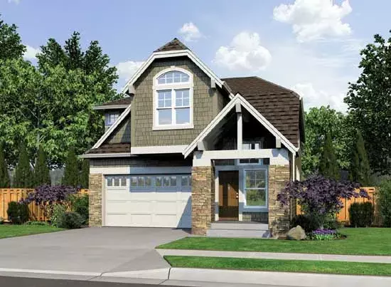 Northwest house plans 88-352 - front exterior, 2,652 sq ft, 4 bed, 3 bath house plans | Monster House Plans