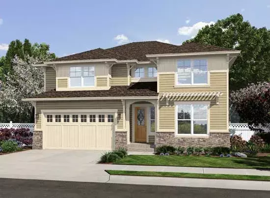 Northwest house plans 88-359 - front exterior, 2,590 sq ft, 4 bed, 2 bath house plans | Monster House Plans