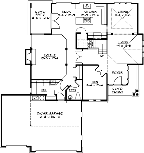 Main Floor Plan: 88-372