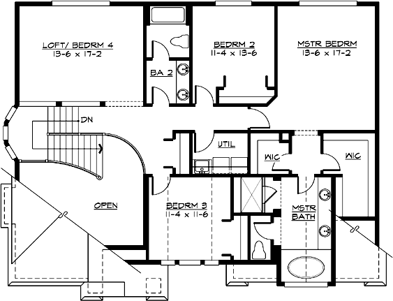 Upper/Second Floor Plan:88-377